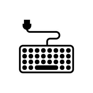 Vektör olarak klavye simgesi. Logotype
