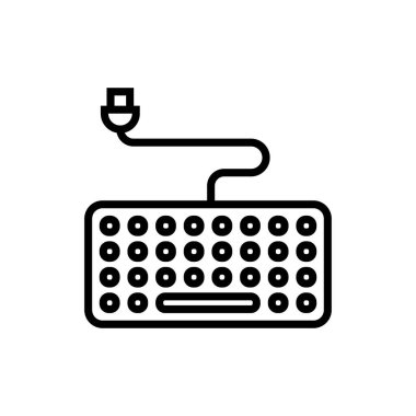Vektör olarak klavye simgesi. Logotype