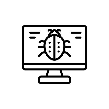 Virüs ikonu. Logotype