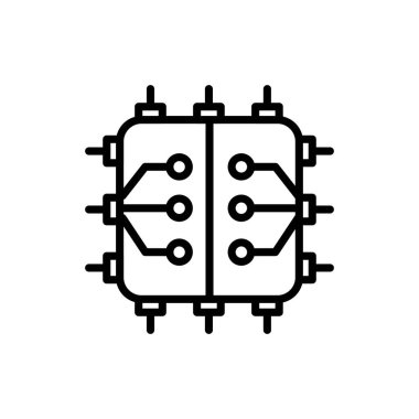 Vektör olarak donanım simgesi. Logotype