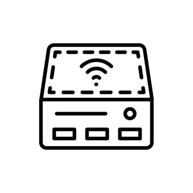 Mini Bilgisayar simgesi vektörde. Logotype