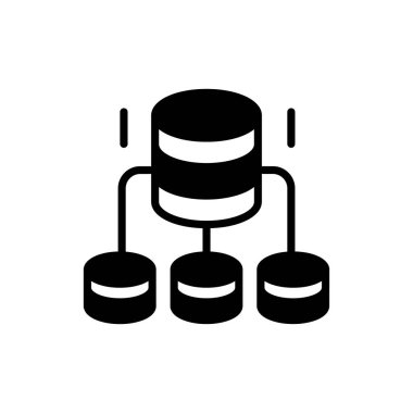 Vektör olarak dağıtılmış simge. Logotype