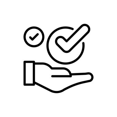 Vektör simgesini işaretle. Logotype