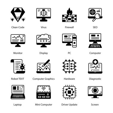 Aksesuarlar, Esnek Ekran, Tablet, Gadget, Yatay olarak, Upright, Cep Telefonu, Akıllı Telefon, Saatler, Fitness Bilekliği, Televizyon, Akıllı TV, Kulaklıklar, Glyph Simgeleri - Katı, Vektörler