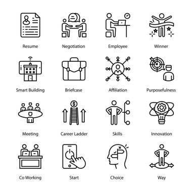 Kriz, Verimlilik, Süreç, Dostluk, Başarısızlık, İş Saati, Uluslararası, Çevrimiçi Banka, Kiralama Komisyoncusu, Capex Büyümesi, Takım, Vergiler, Hedef, İş Başarı, Taslak Simgeler - Felç, Vektörler