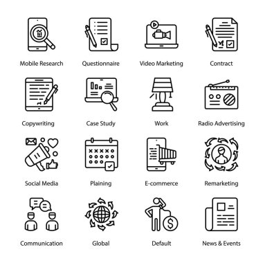 İçerik Yönetimi, Büyüme Trafiği, Yatırım Fikri, Veri Denetleme, Arama Analizi, Site Haritası, Veri Yönetimi, Üretim, Bağlantı Oluşturma, Kullanıcı Akımı, Taslak Simgeler - Felç Edildi, Vektörler