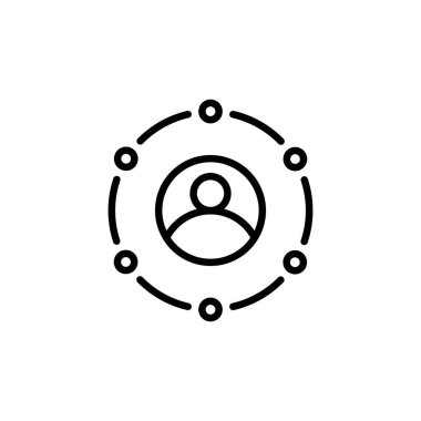 Vektör olarak İş Bağlantısı simgesi. Logotype