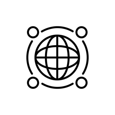 Vektör olarak Sosyal Ağ simgesi. Logotype