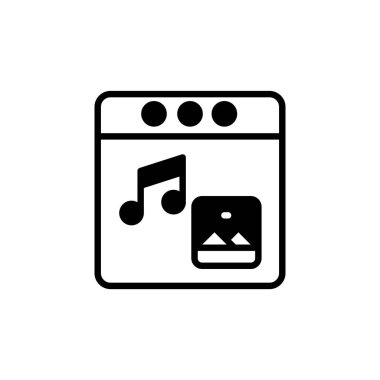 Web İçeriği Geliştirme simgesi vektörü. Logotype