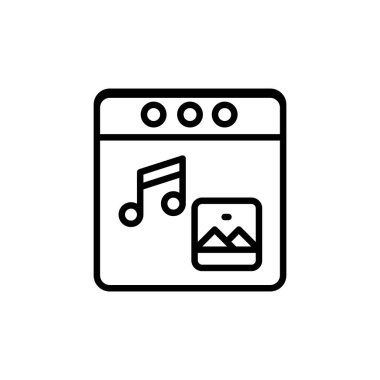 Web İçeriği Geliştirme simgesi vektörü. Logotype