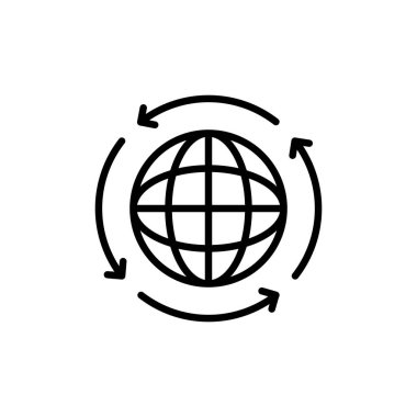 Link Wheel simgesi vektörde. Logotype