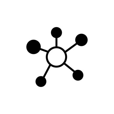 Vektör olarak zihin haritası simgesi. Logotype