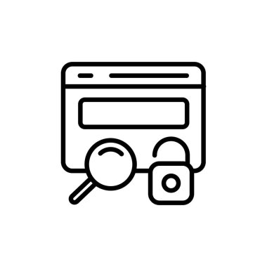 SEO Kilidi vektör simgesini aç. Logotype