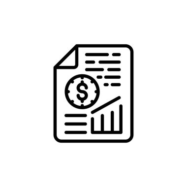 Vektör olarak Bilgi Finansmanı simgesi. Logotype