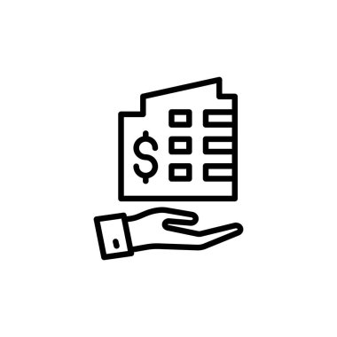 Vektör olarak Ofis Kredisi simgesi. Logotype