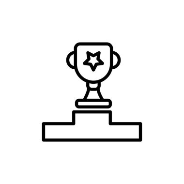 Kazanan vektör simgesi. Logotype