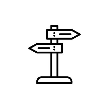 Yönlendirme İşareti simgesi vektörde. Logotype