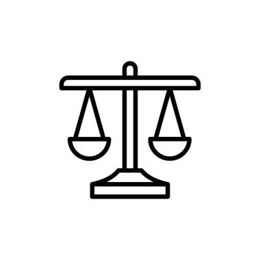 Vektör olarak yargı simgesi. Logotype