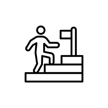 Kariyer büyüme ikonu. Logotype