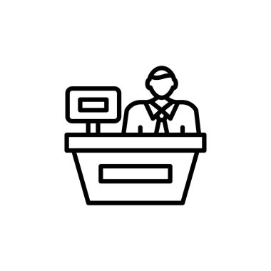 Vektör olarak subay simgesi. Logotype