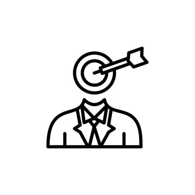 Vektör olarak kariyer hedefi simgesi. Logotype