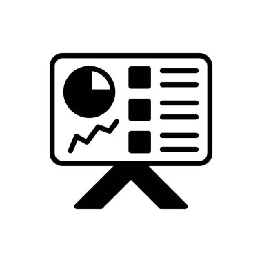 Vektör olarak sunum simgesi. Logotype