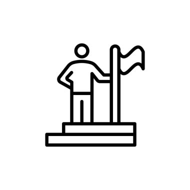 Vektör olarak iş başarısı simgesi. Logotype