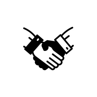 Vektör olarak ortaklık simgesi. Logotype