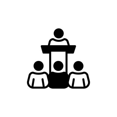 Vektör olarak Seminer ikonu. Logotype