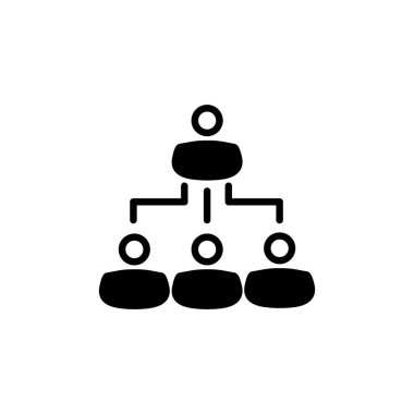 Vektör içinde hiyerarşi simgesi. Logotype