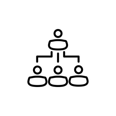 Vektör içinde hiyerarşi simgesi. Logotype