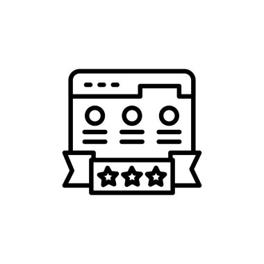 Vektör sıralamasında sayfa simgesi. Logotype