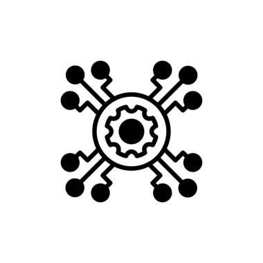 Vektör olarak Servis Ağı simgesi. Logotype