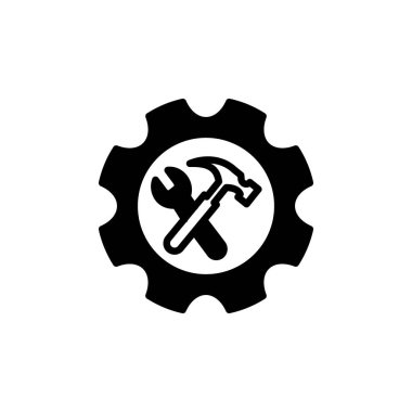 Vektör olarak servis simgesi. Logotype