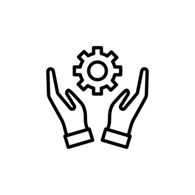 Vektör olarak Destek Yönetimi simgesi. Logotype