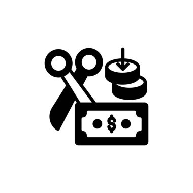 İflas ikonu vektör olarak. Logotype