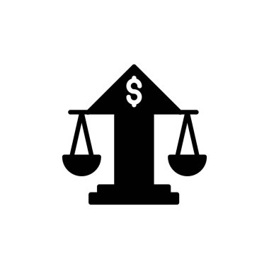 Vektör olarak İş Hukuku simgesi. Logotype