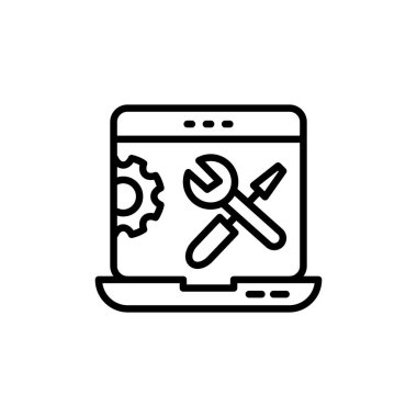 Çevrimiçi Teknik Yardım simgesi. Logotype