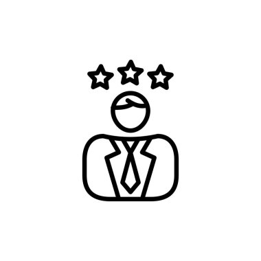 Yıldız İşveren simgesi vektör. Logotype