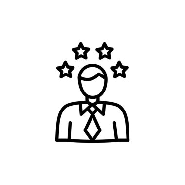 Yıldız Çalışan ikonu vektör içinde. Logotype