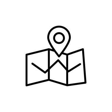 Yol simgesi vektörde. Logotype