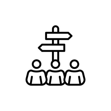 Takım karar ikonu vektör. Logotype