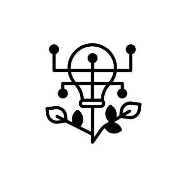 Fikir vektörde simge oluştur. Logotype