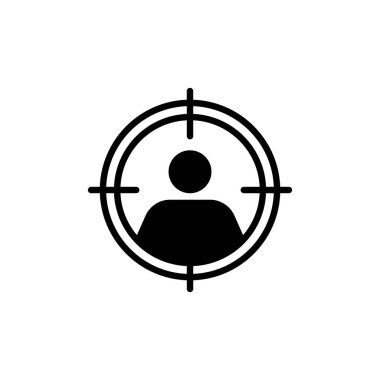 Hedef Müşteri simgesi vektörde. Logotype