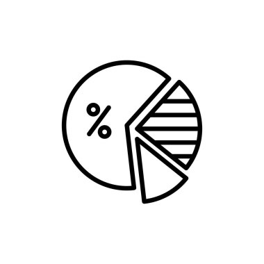 Pie Chart icon in vector. Logotype