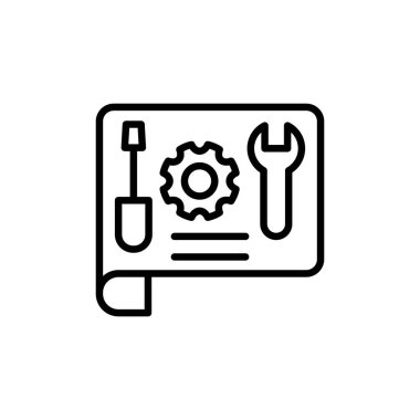 Mühendislik simgesi vektörde. Logotype