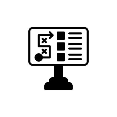 Strateji Planı simgesi sunuluyor. Logotype