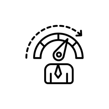 İşçi Performans simgesi vektörde. Logotype