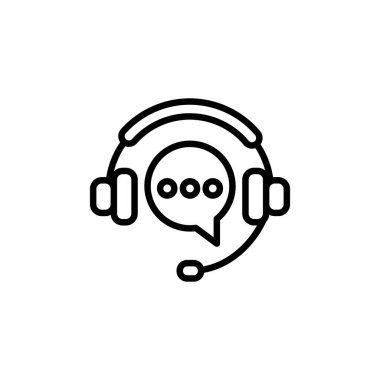 Vektör olarak Müşteri Destek simgesi. Logotype