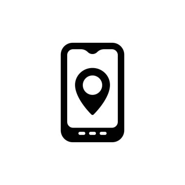 Konum simgesi vektörde. Logotype